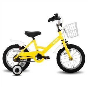 Detský bicykel s oceľovým rámom s košíkom